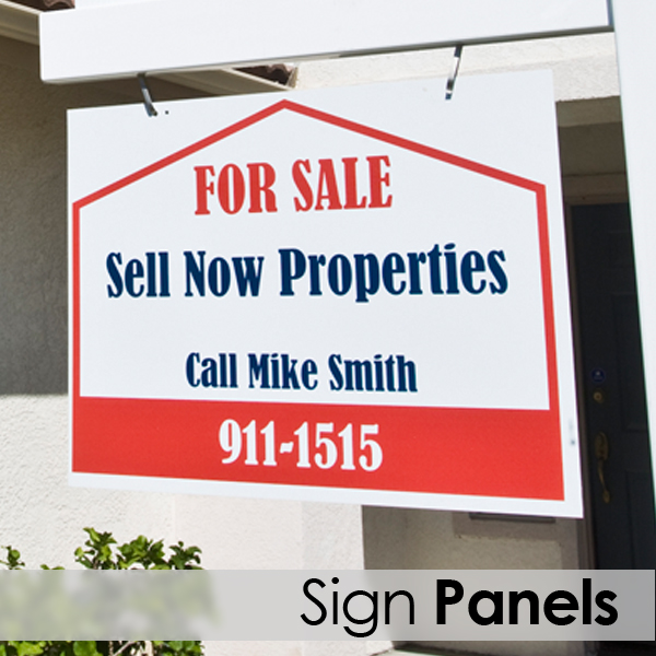 real estate sign panel